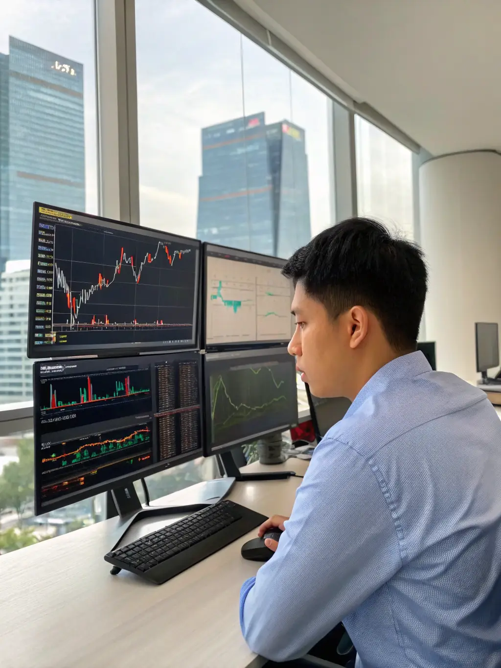 An image of a student successfully executing a trade on a trading platform, demonstrating the practical application of the course material.